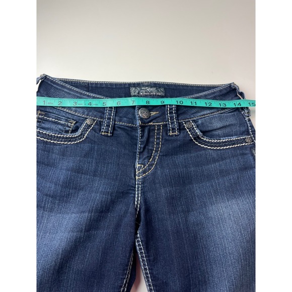 Silver Jeans Co Suki Skinny Dark Wash Mid Rise Denim Jeans W27 L31 L9113SSR409 - Picture 12 of 16